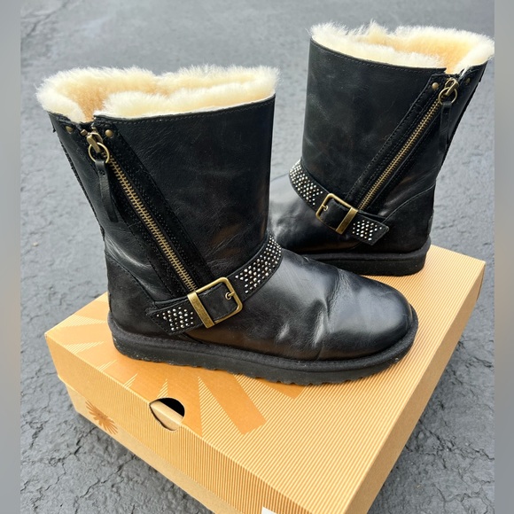 Women’s Black Crystal Ugg Boots - Picture 2 of 3